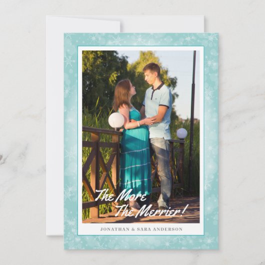 Je mehr das glänzende Foto Weihnachten ist (Vorderseite)