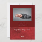 Je mehr das Merrier New Baby Foto Weihnachten (Rückseite)