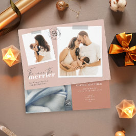 Je mehr das Merrier Rust Geburt Ankündigung Foto