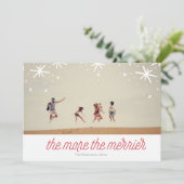 Je mehr desto fröhlicheres feiertagskarte (Stehend Vorderseite)