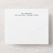 Je mehr die 4 Fotos Geburtsankündigung All In One Einladung (Rückseite)