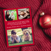 Je mehr die frohe Weihnachten 4 Foto Geburt Ankündigung