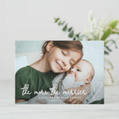 Je mehr die heitere Weihnachtsankündigung Ankündigung (Stehend Vorderseite)