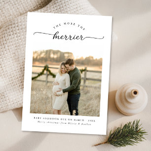 Je mehr die Merrier-einzigartige Weihnachtsschwang Feiertagskarte