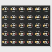 Je mehr die Merrier Funny Smore Puff Dark BG Geschenkpapier (Flach)