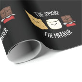 Je mehr die Merrier Funny Smore Puff Dark BG Geschenkpapier (Rolleneckpunkt)