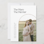 Je mehr die schärfere Arch-Weihnachtsschwangerscha Ankündigung (Vorderseite)