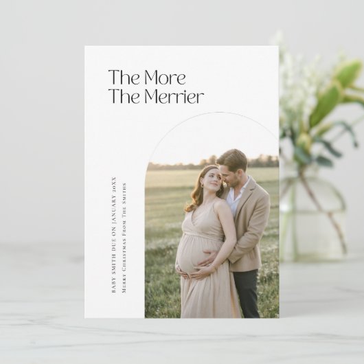 Je mehr die schärfere Arch-Weihnachtsschwangerscha Ankündigung (Stehend Vorderseite)