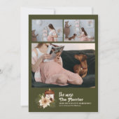 Je mehr die schwächere Schwangerschaft Feiertagskarte (Vorderseite)