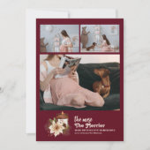 Je mehr die schwächere Schwangerschaft Feiertagskarte (Vorderseite)