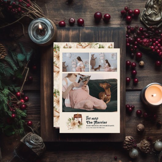 Je mehr die schwächere Schwangerschaft Feiertagskarte