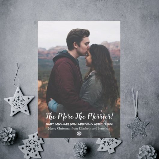 Je mehr die schwächere Schwangerschaft Feiertagspostkarte