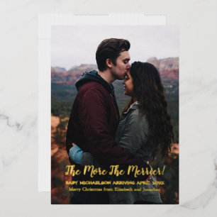 Je mehr die schwächere Schwangerschaft Folien Feiertagskarte