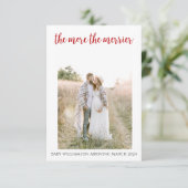 Je mehr die schwächere Weihnachtskarte ist Dankeskarte (Stehend Vorderseite)