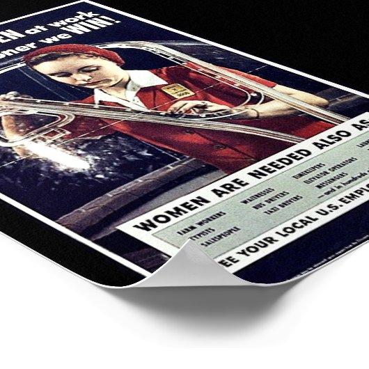 Je mehr Frauen am Arbeitsplatz arbeiten, desto ehe Poster (Ecke)