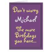 Je mehr Geburtstage du hast... (Vorne)