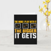 Je mehr ich damit spiele, umso größer wird es mir karte (Gelbe Blume)