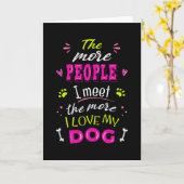 Je mehr Leute ich treffe, desto mehr Liebe habe ic Karte (Gelbe Blume)