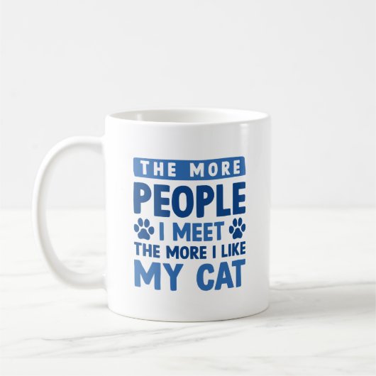 Je mehr Leute ich treffe Kaffeetasse (Links)