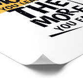 Je mehr Sie lernen, desto mehr verdienen Sie Poster (Ecke)