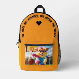 Je mehr Sie üben... Bedruckter Rucksack