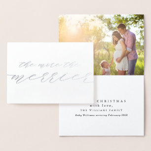 Je mehr, umso besser Weihnachten Folienkarte