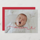 Je mehr Weihnachten Weihnachten Foto Announc Einladung (Vorne/Hinten)