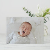 Je mehr Weihnachten Weihnachten Foto Announc Einladung (Stehend Vorderseite)