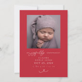 Je mehr Weihnachten Weihnachten Foto Announc Einladung (Rückseite)