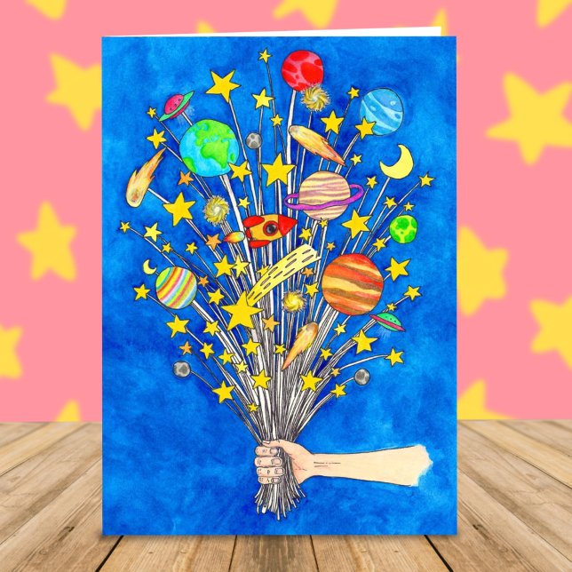 Je nach dem Décrocherai la lune Grußkarte (Von Creator hochgeladen)