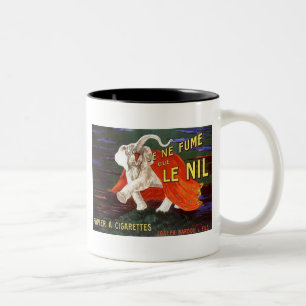 Je Ne Fume Que Le Nil Elephant Ad Zweifarbige Tasse