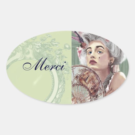 Je Ne Regrette Rien danke dir Stickers (Vorderseite)