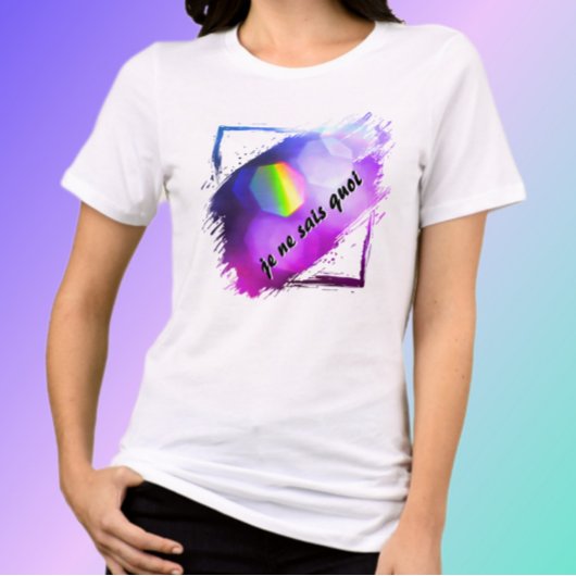 Je Ne Sais Quoi Bright farbenfroher Chic Tri-Blend Shirt