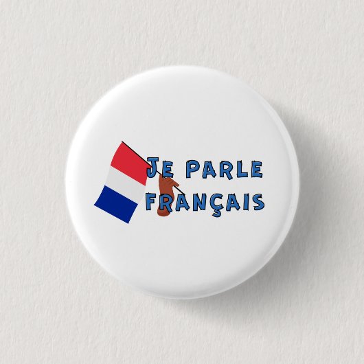 Je parle français button (Vorderseite)