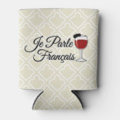 Je Parle Francais spreche ich Glasbarett des Dosenkühler (Vorderseite)