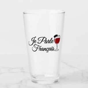 Je Parle Francais spreche ich Glasbarett des Glas