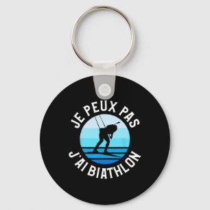 Je Peux Pas J'ai Biathlete Schlüsselanhänger