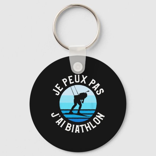 Je Peux Pas J'ai Biathlete Schlüsselanhänger (Vorderseite)