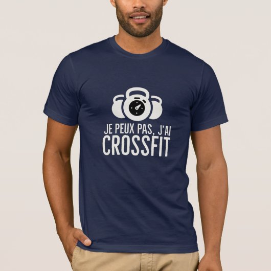 Je peux pas j'ai crossfit T-Shirt (Vorderseite)