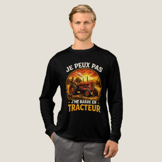 je peux pas j'me barre en tracteur Tri-Blend shirt