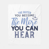 Je quiter Sie werden, desto mehr können Sie Zitat  Fleecedecke (Vorderseite)