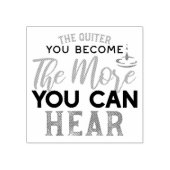 Je quiter Sie werden, desto mehr können Sie Zitat Gummistempel (Prägung)