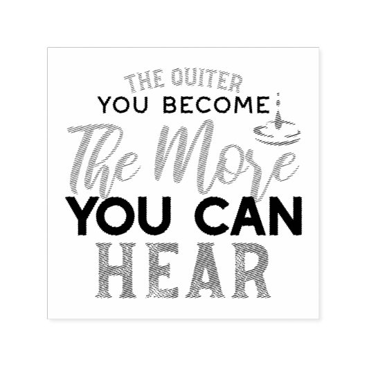 Je quiter Sie werden, desto mehr können Sie Zitat Permastempel (Design)