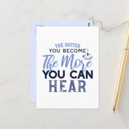 Je quiter Sie werden, desto mehr können Sie Zitat  Postkarte