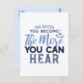 Je quiter Sie werden, desto mehr können Sie Zitat Postkarte (Vorne/Hinten)