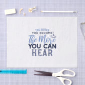 Je quiter Sie werden, desto mehr können Sie Zitat  Seidenpapier (Handwerk)