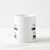 "Je schwerer du arbeitest, desto besser wirst du" Kaffeetasse (Mittel)