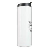 Je schwieriger man arbeitet, desto besser erhält m thermosbecher (Nach links gedreht)