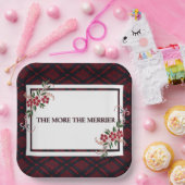 Je stärker das Merrier Red Kariert ist Pappteller (Party)