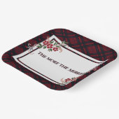 Je stärker das Merrier Red Kariert ist Pappteller (Gewinkelt)